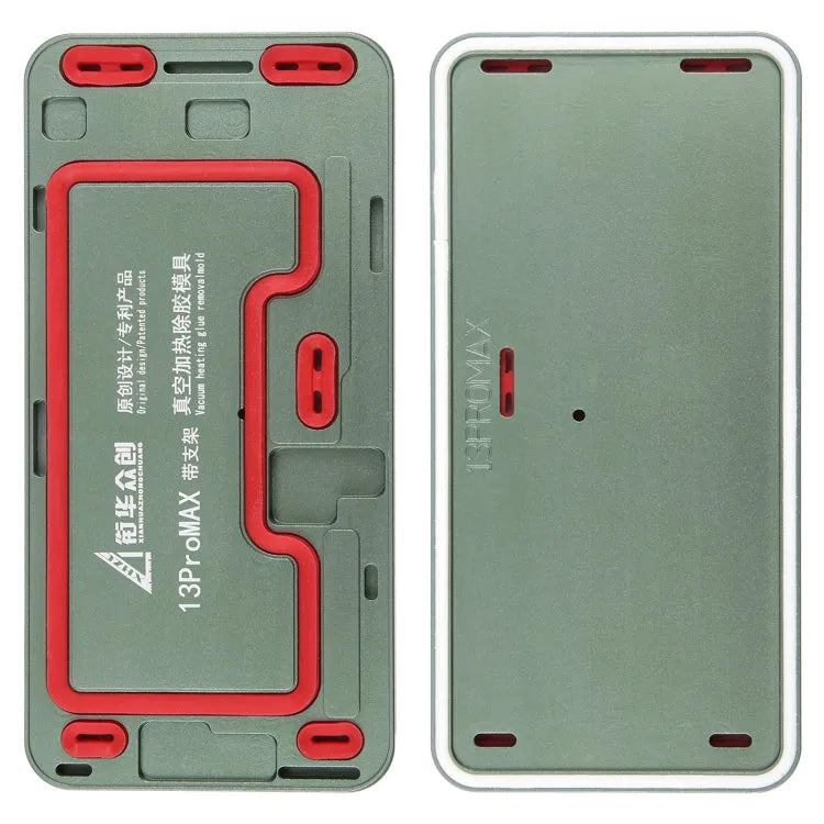 13 Pro Max LCD-schermframe: vacuümverwarmingsmal voor het verwijderen van lijm met houder voor iPhone