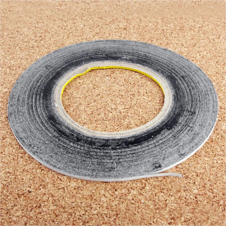 10mm dubbelzijdig zelfklevende sticker tape voor iphone / samsung / htc mobiele telefoon touch panel reparatie, lengte: 50m (zwart)