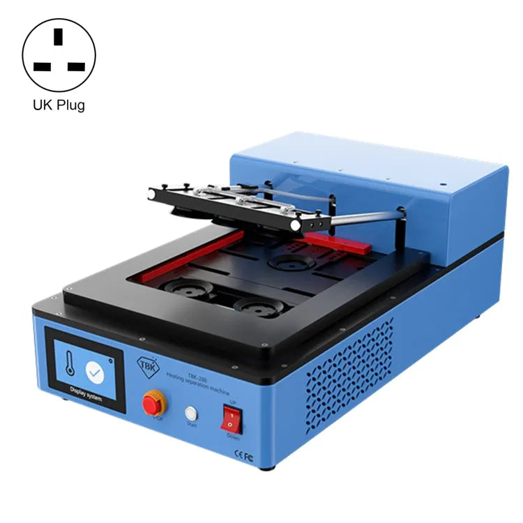 TBK 288L Ingebouwde vacuümpomp Automatische LCD-scherm Verwarming Separator Machine (UK Plug)