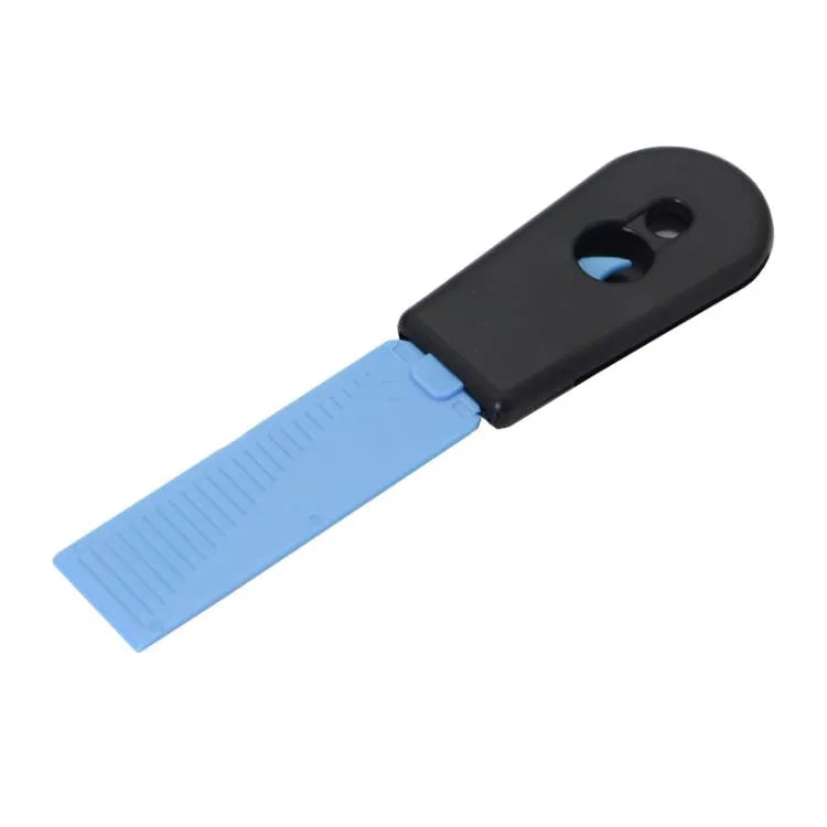 2 in 1 schoonmaak schraper sticker gereedschap huishoudelijke schoonmaak scrubber (blauw)