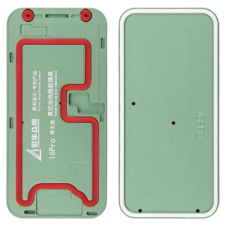 16 Pro LCD-schermframe vacuümverwarming lijmverwijderingsmal met houder voor iPhone