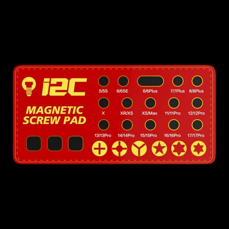 i2C SCO magnetische schroefplaat met volledige adsorptie (rood)