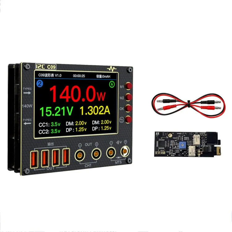 i2C C09 Laaddetectie / Spanningsmeting Digitale golfvormampèremeter, Model: Met uitbreidingskaart