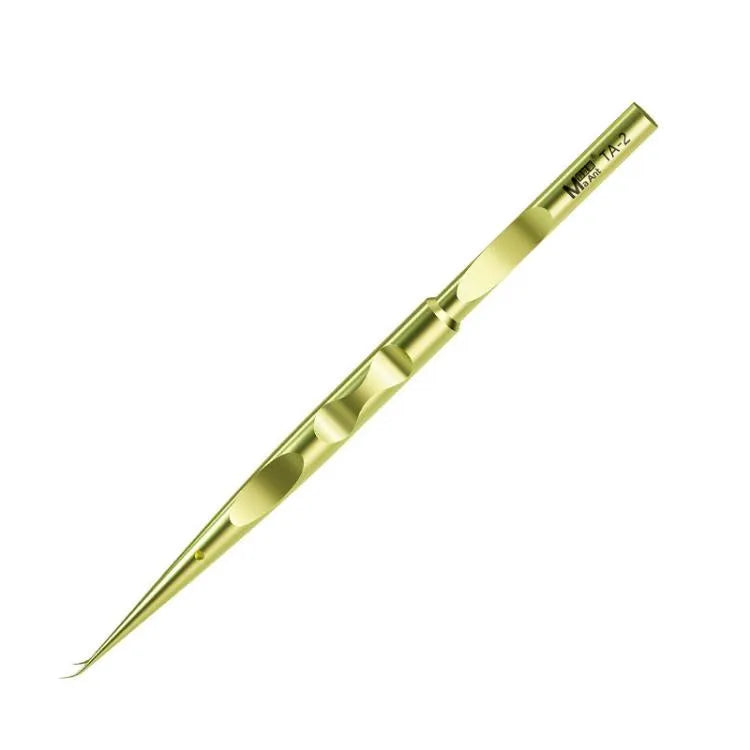 MaAnt Titanium Pincet Antistatisch Klein Clip Vogelnest Haar Plukken Roze Prik Clip Reparatie Tool (Curve)