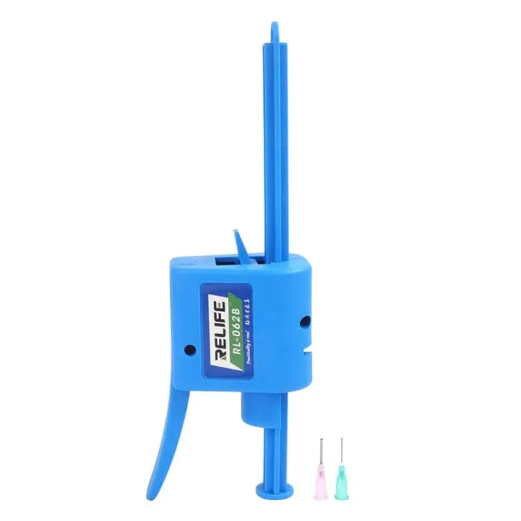 RELIFE RL-062B 30CC Handmatige lijmtang Reparatie van mobiele telefoons Moederbord Soldeerolie Spuitbooster Tinpasta Spuitduwer