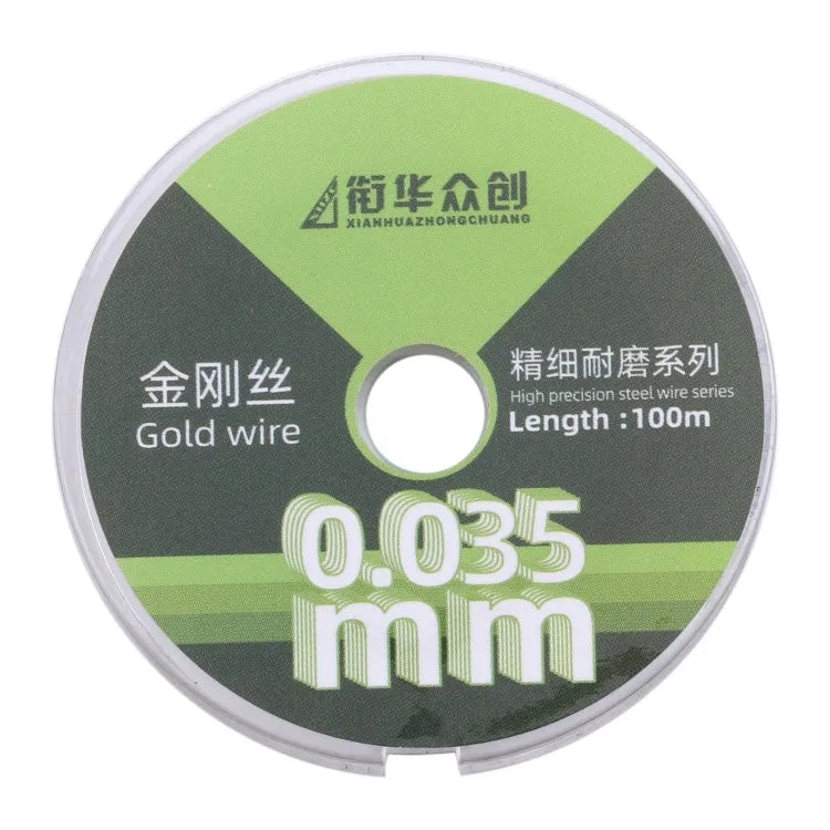 0,035 mm x 100 m gebogen LCD-scherm scheiding diamantdraad