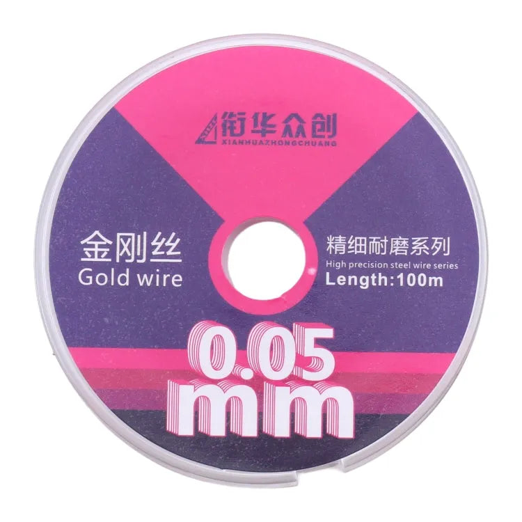 0,05 mm x 100 m gebogen LCD-scherm scheiding diamantdraad