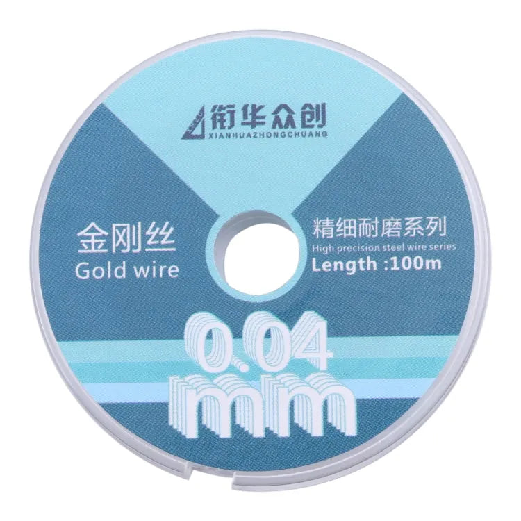 0,04 mm x 100 m gebogen LCD-scherm scheiding diamantdraad
