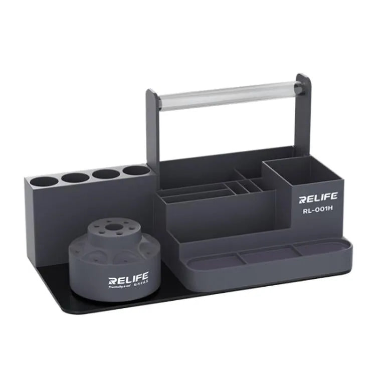 RELIFE RL-001H Rotary Organizer Mobiele Telefoon Reparatie Gereedschap Onderdelen Schroevendraaier Opbergrek (Grijs)