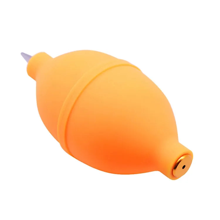 Stofverwijderaar rubberen luchtblazer pompreiniger voor mobiele telefoon/camera's/toetsenbord/horloge enz. (Oranje)