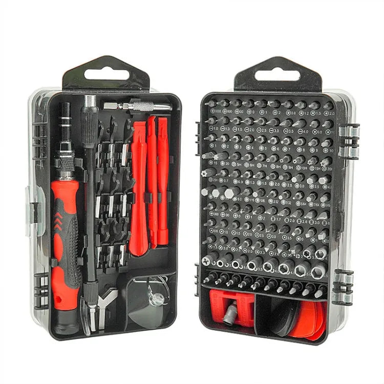 138 in 1 DIY Mobiele Telefoon Demontage Tool Clock Repair Multifunctionele Tool Schroevendraaier Set (rood)