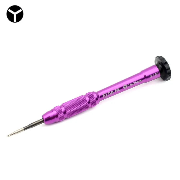 JIAFA JF-609-0.6Y Tri-point 0.6 reparatieschroevendraaier voor iPhone 7 & 7 Plus & Apple Watch (magenta)