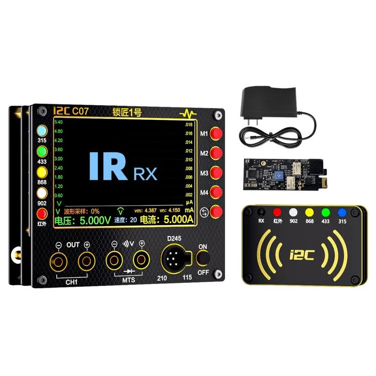 i2C C07 Slotenmaker nr. 1 Afstandsbediening Frequentietester Multimeter, Stekker: EU-stekker (configuratie 2)