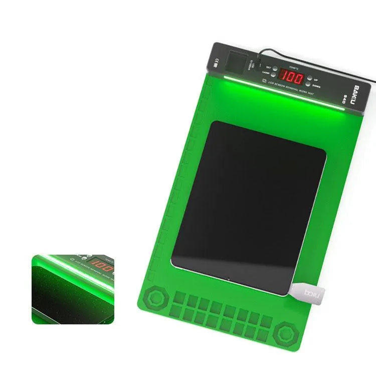 BAKU BA-940 16-inch LCD-schermverwijderingsmat met verwarmingssysteem en stofverlichting EU-stekker