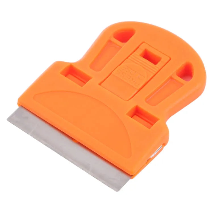 Lijm Remover Squeegee Sticker Cleaner Plastic Handvat Schraper (Oranje)