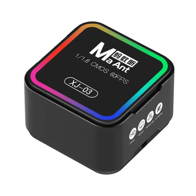 MaAnt XJ-03 Kleurrijke HDMI/USB-uitgang 60FPS HD-microscoopcamera (zwart)