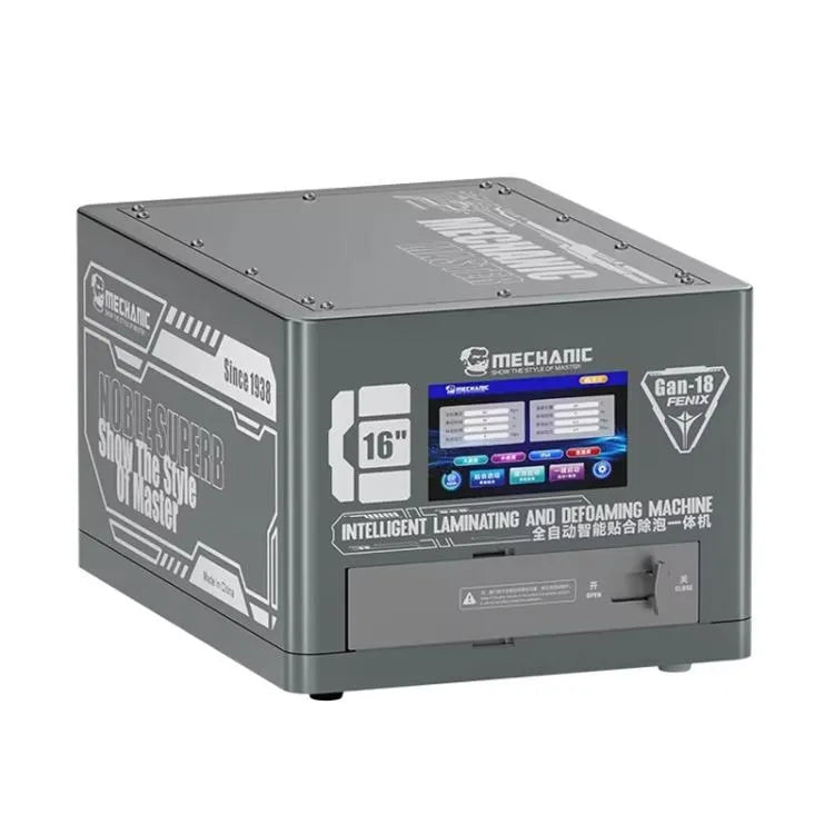 Mechanic Gan-18 Fenix 16 inch intelligente lamineer- en ontschuimmachine, stekker: Amerikaanse stekker