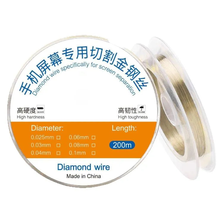 Diamantsnijdraad 200m voor schermscheiding (0,06 mm)