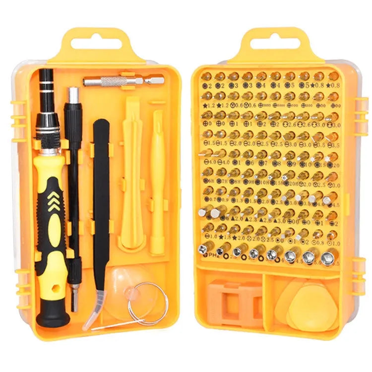 110 in 1 Magnetische Plum Schroevendraaier Mobiele Telefoon Demontage Reparatie Tool(Geel)