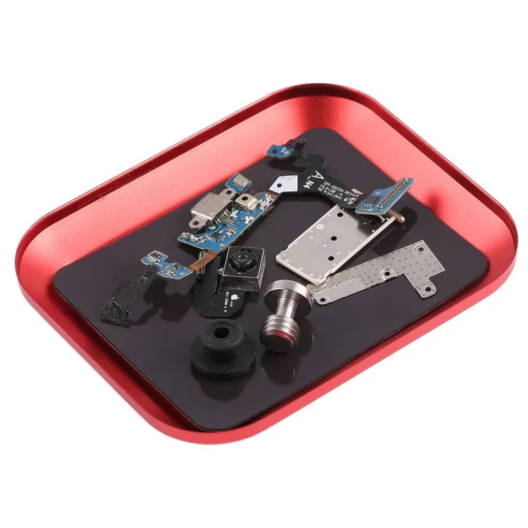Aluminium schroefbakje telefoon reparatie tool (rood)