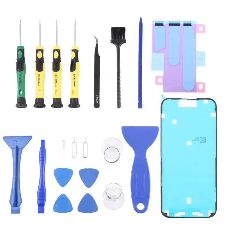 16 Pro Max: JIAFA JF-8182 21-in-1 batterijlijm + waterdichte lijm + reparatieset voor iPhone