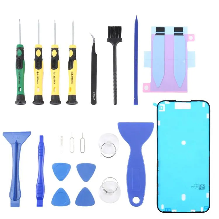 16 Plus: JIAFA JF-8182 21-in-1 batterijlijm + waterdichte lijm + reparatieset voor iPhone