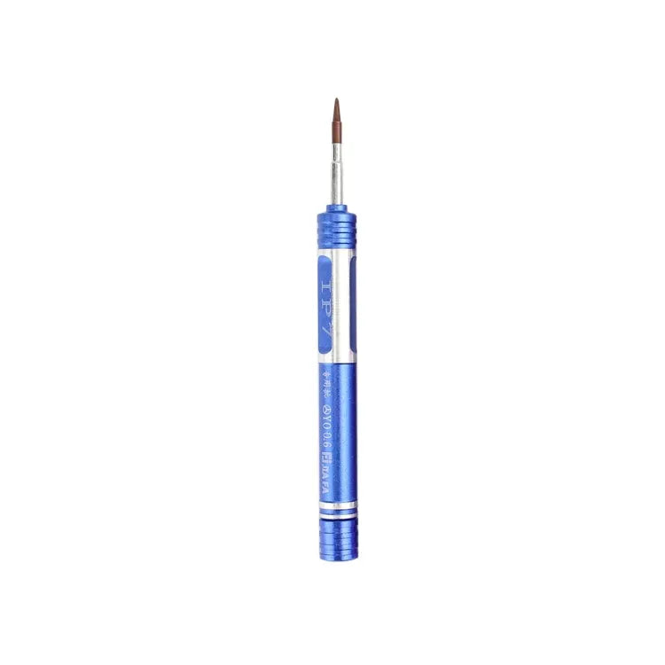 JF-iphone7 Tri-point 0,6-delige schroevendraaier voor iPhone X / 8 / 8P / 7 / 7P & Apple Watch (blauw)