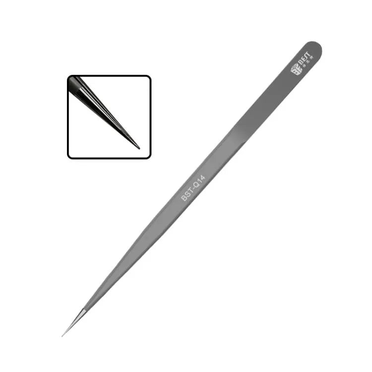 BEST Niet-magnetische pincet van roestvrij staal met hoge hardheid, model: BST-Q14
