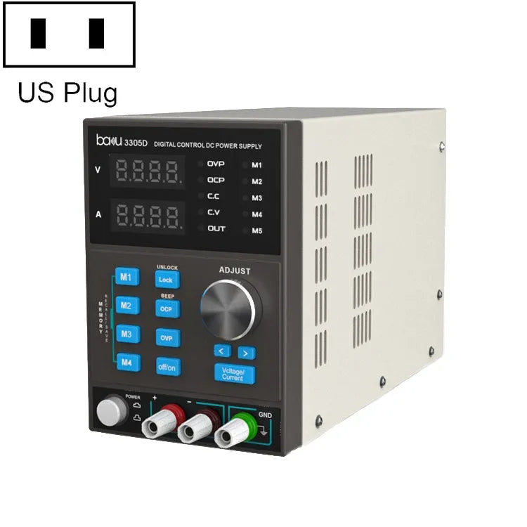 Baku BA-3305D 5A / 30V CNC DC High Power Supply (US Plug)