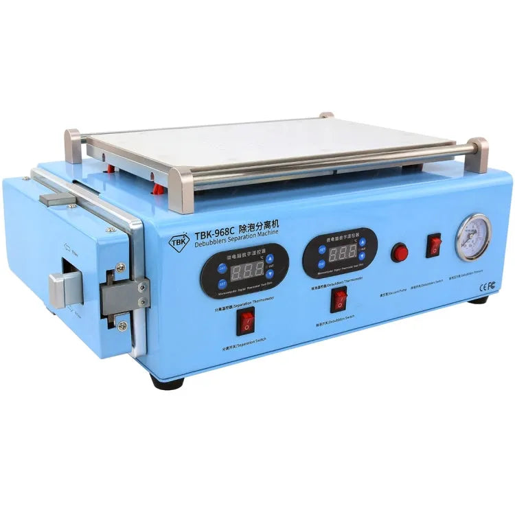 TBK-968C 220 V 2 in 1 Vacuüm Handmatig LCD Touchscreen Glasafscheider Machine