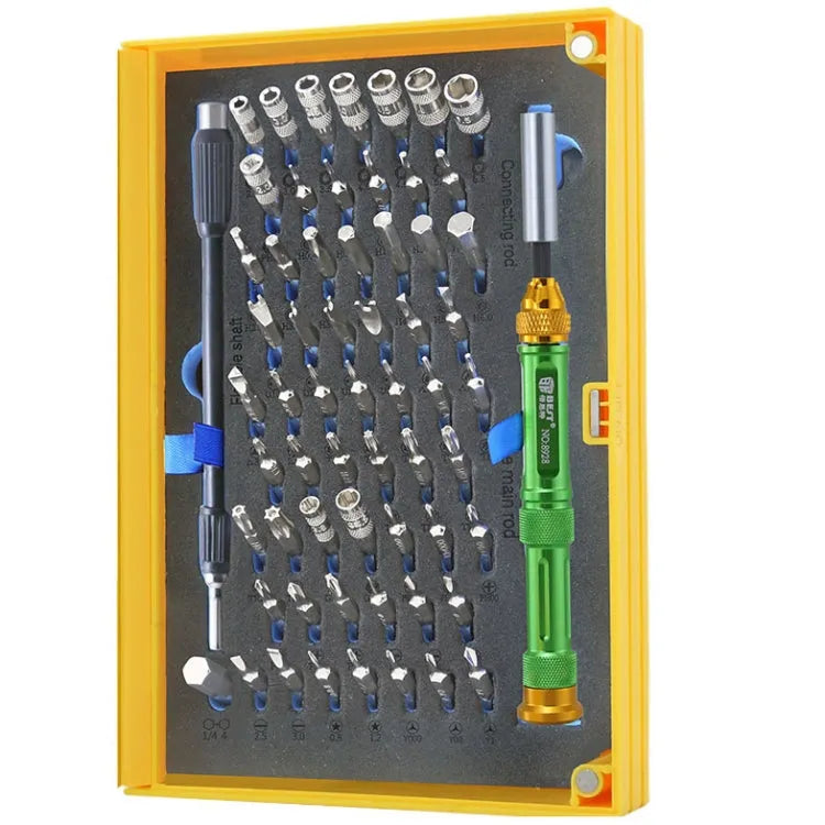 BEST BST-8928 Schroevendraaier Magnetische Bit Driver Kit 63 in 1 Professionele schroevendraaierset