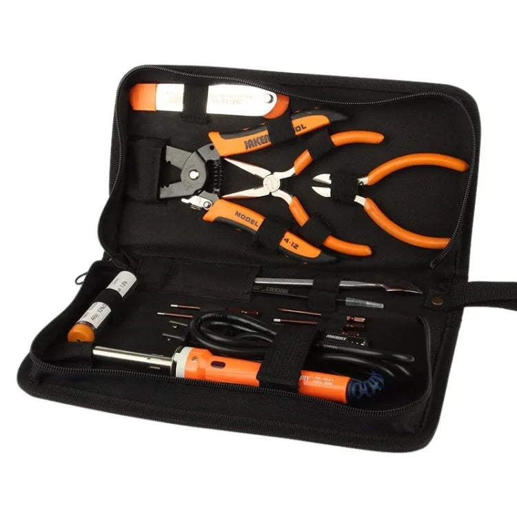 JAKEMY JM-P14 Reparatiegereedschapset voor lassen Gereedschapskist Tas Draadstrippertang Schroevendraaier, US-stekker