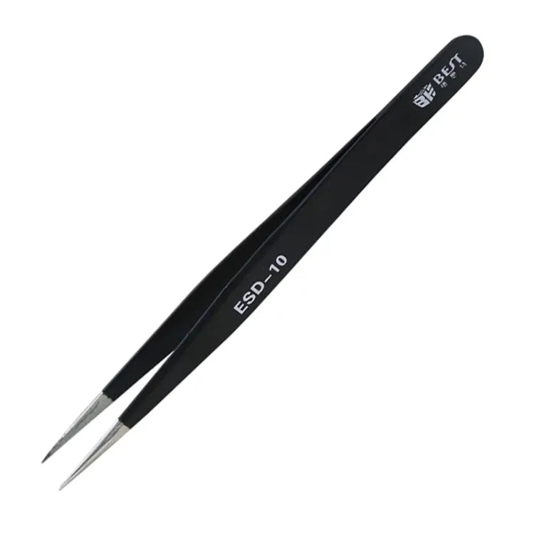 BEST BST-10 Precisie antistatische ESD roestvrijstalen pincet