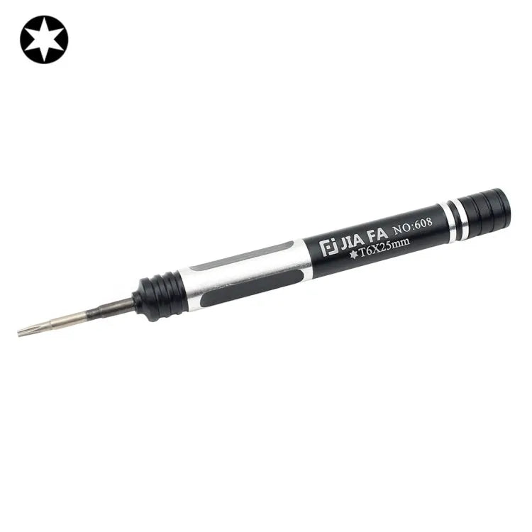 JIAFA JF-608-T6 Torx T6 mobiele telefoon reparatie schroevendraaier (zwart)