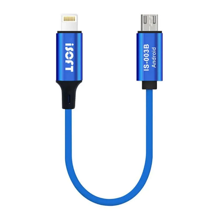 ISOFT IS-003B 8-pins naar USB-combinatiekabel voor telefoonreparatie en gegevensoverdracht