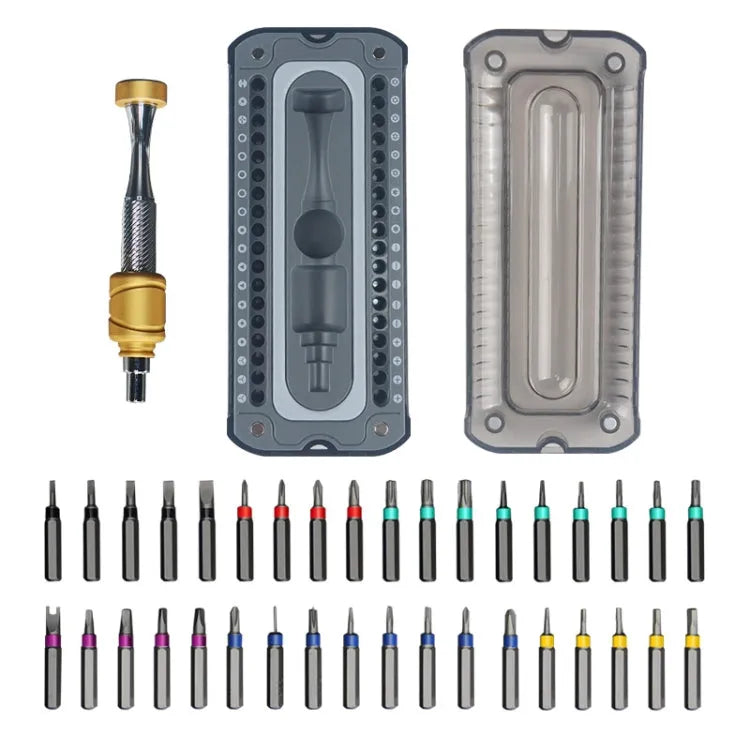 37 In 1 Aluminium Bril Schroevendraaier Set Computer Horloge Demontage Reparatie Tools