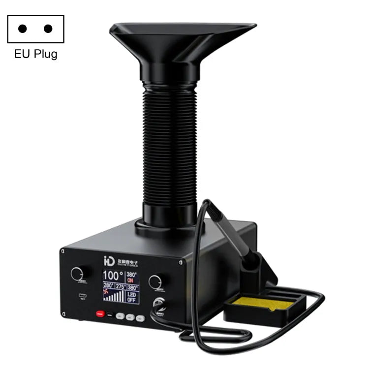 TBK D-201 2 in 1 intelligente soldeerbout met constante temperatuur met soldeerroken absorber tool, US plug