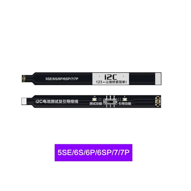 5 SE / 6s / 6 Plus / 6s Plus / 7 / 7 Plus i2C Battery Boot Strap Test Flex Kabel voor iPhone