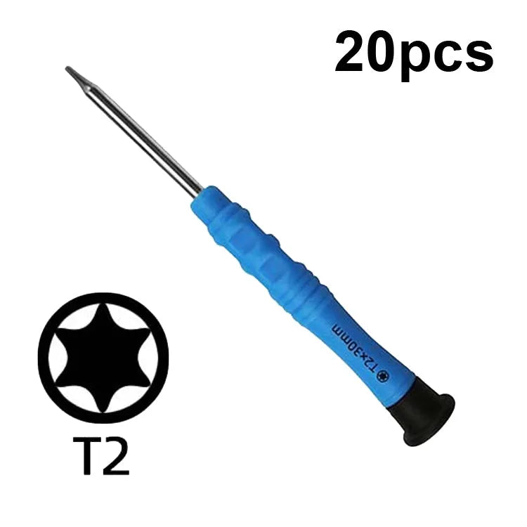 20 stks Mini Schroevendraaier Antislip Mobiele Telefoon Demontage Onderhoud Gereedschap, Serie: T2