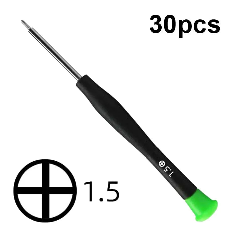30 stks Kleur Hoed Schroef Batch Digitale Mobiele Telefoon Klok Onderhoud Tool, Serie: 1.5 Phillips