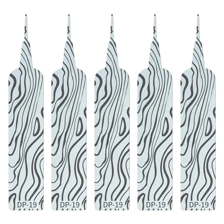 5 stuks Mijing DP-19 gesmeed mes
