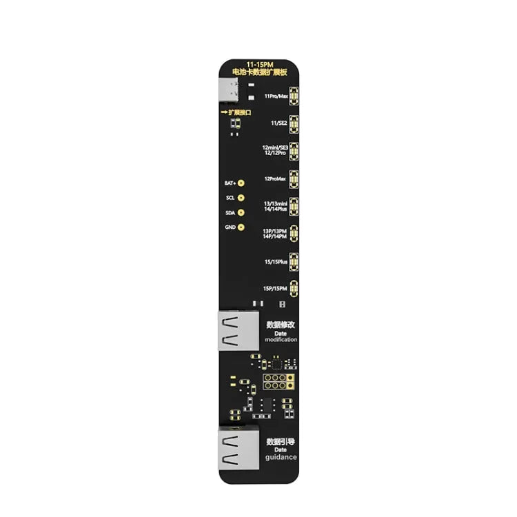 i2C KC02 Batterijgegevensreparatie-uitbreidingskaart Wijzigen van de batterij-efficiëntie voor iPhone 11-15 Pro Max