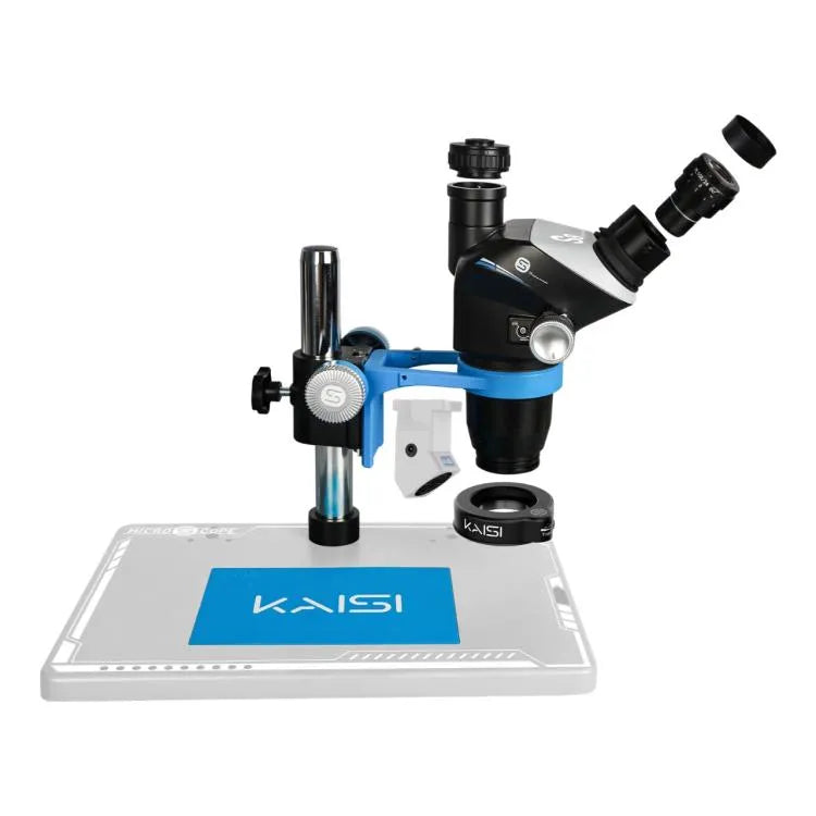 Kaisi S8 6.7-52X Zoom Trinoculaire Stereo Microscoop Set