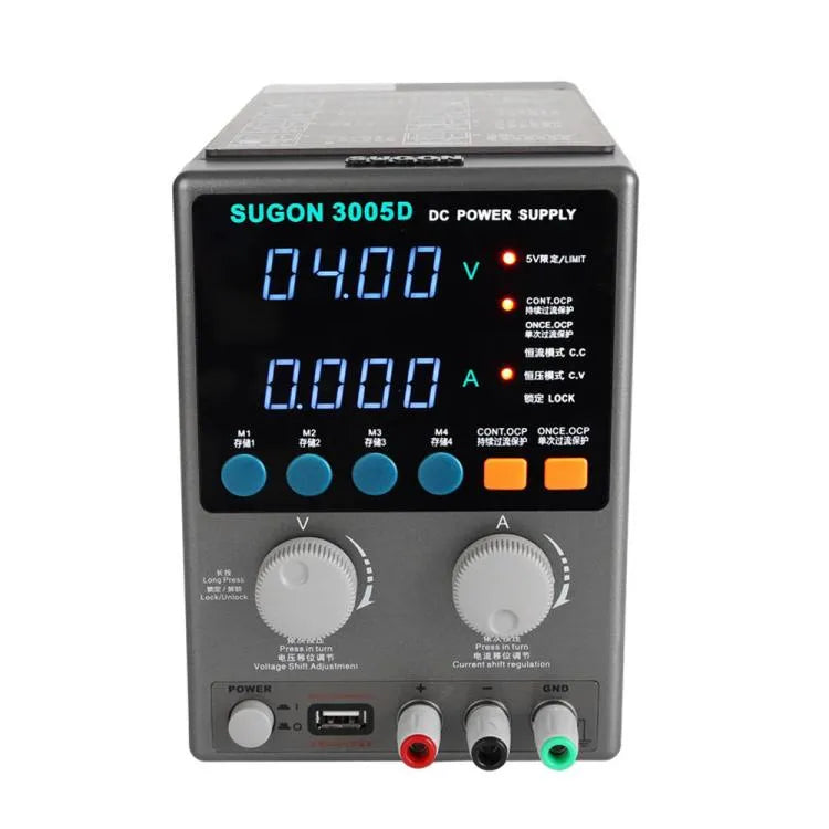SUGON 3005D 4 Digitale display-voedingsmeter Hoogvermogen gereguleerde voeding EU-stekker