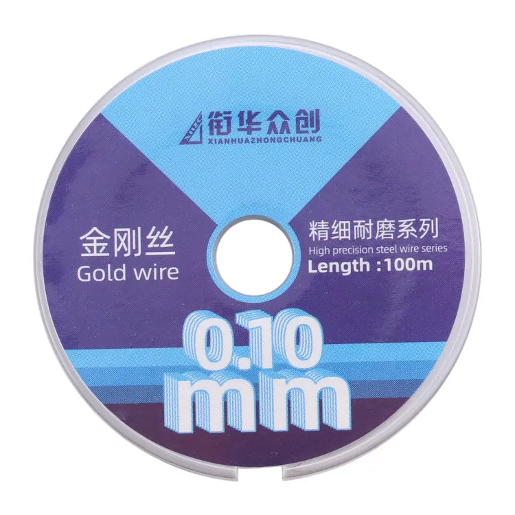 0,1 mm x 100 m rechte LCD-schermscheiding diamantdraad