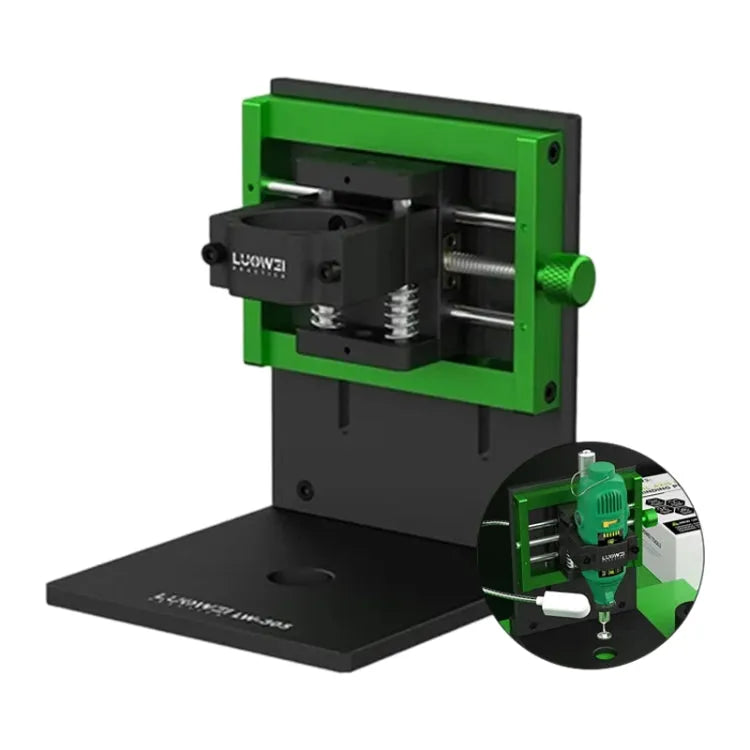 Luowei LW-305 multifunctioneel scherm met dubbele as en camera-slijpplatform met buitenste ijzeren ring