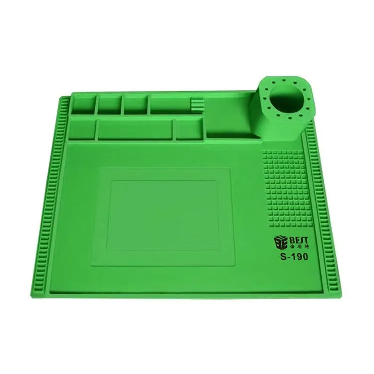 BEST S-190 Hittebestendige siliconen pad Werkbankpad (groen)