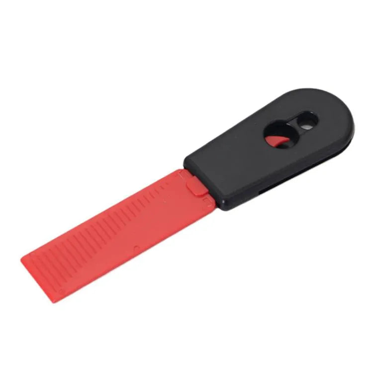 2 in 1 schoonmaak schraper sticker gereedschap huishoudelijke schoonmaak scrubber (rood)