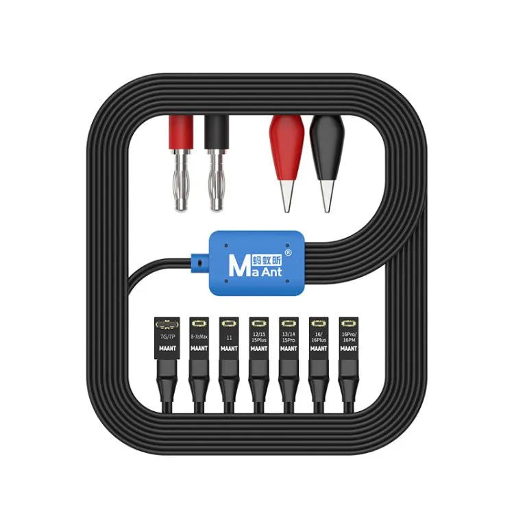 Voor Apple 7-16 Series mobiele telefoons MaAnt M064 1M 8 in 1 Power On kabel flex testlijn