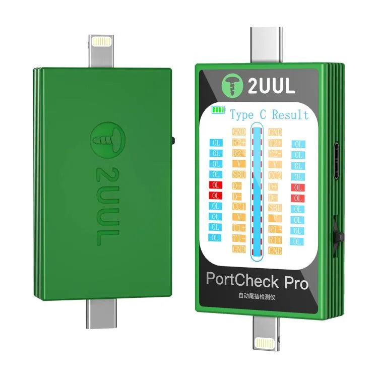 2uul PW31 PortCheck Pro 5V / 2A Type-C / Lighting Interface Automatische staartplugdetector